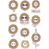 Sunflowers with Faces