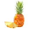 lowpoly pineapple fruit