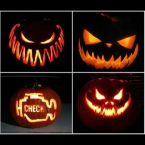 Check Engine Light Pumpkin