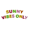 Sunny vibes only embroidered