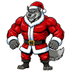 Wolf Santa Claus