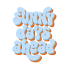 Sunny Days Ahead Retro 3D Typography Design