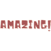 amazing! text logo