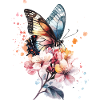 Butterfly Cherry Blossoms