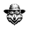 Wolf Bucket Hat