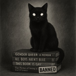 Cat on Banned Books