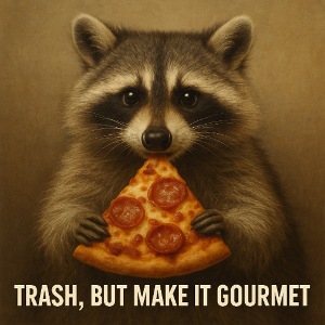 Gourmet Pizza Raccoon