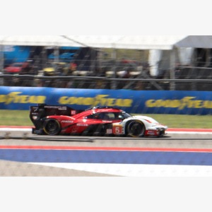 Racecar red black and white