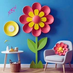 Flower design and harmony of environmental well-be