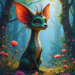 Fantasy Forest Character with Magical Vibe