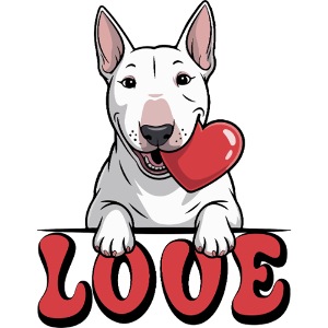 Bull Terrier Graphic Design - Unique Breed Look