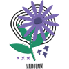 Bloom Code – Risograph Flower Art