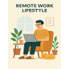 Remote Work Lifestyle Illustration