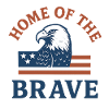Patriotic Eagle with Bold Text