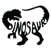 Bold Dinosaur Silhouette T-Shirt Design