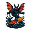 mothman surfing