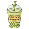 Honeydew Bubble Tea Illustration