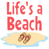 Life's a Beach Sandals Illustration