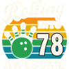 Bowling 78th Birthday Celebration Graphic