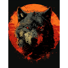 Crimson Moon Wolf