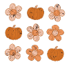 Rustic Pumpkin and Flower Pattern