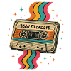 Vintage Boho Cassette Tape Design