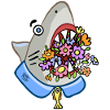 Shark Floral Attack 