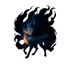 Mystic Night Wolf Illustration