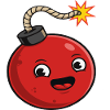 Playful Cartoon Bomb Design