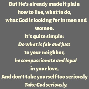 Yellow Micah 6:8