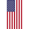 USA Flag, vertical