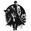 Noir Gentleman Floral Bloom