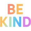 Be Kind Gradient Letters
