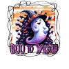 Whimsical Ghost Boo to You