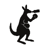 Kangaroo Sip Silhouette