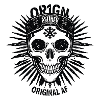Dark Sunburst Skull Emblem
