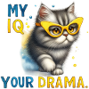 My IQ Your Drama Cat