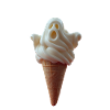 Scream Ghost Ice Cream Cone
