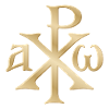 Chi Rho Christogram Gold