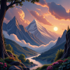 Alpine Dawn Valley