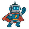 Robot Hero Lightning Cape