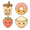 Kawaii Food Friends