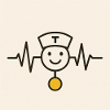 Nurse Heartbeat Smile Badge