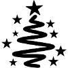 Spiral Star Christmas Tree