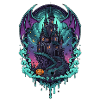 Moonlit Castle of Bats