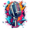 Colourful Microphone Splash
