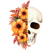 Floral Skull Split