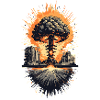 Urban Nuclear Mushroom Cloud