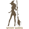 Witchy Silhouette with Broom