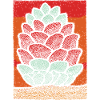 Stacked Pine Cone Pop Art